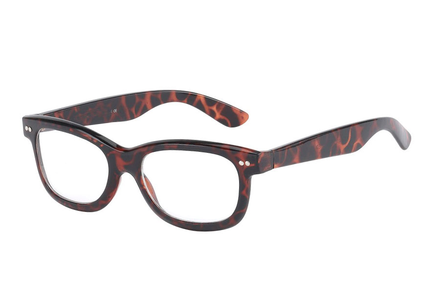 Ruskeat Wayfarer -silmälasit ilman vahvuuksia