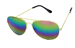 Aviator -lasit värikkäillä peililinsseillä - Design nr. 1024