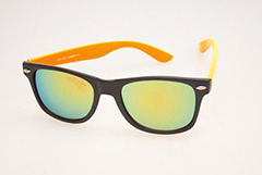 Oranssisankaiset Wayfarer -lasit peililinsseillä - Design nr. 468