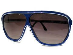 Siniset Aviator -lasit valkoisella koristeraidalla - Design nr. 851
